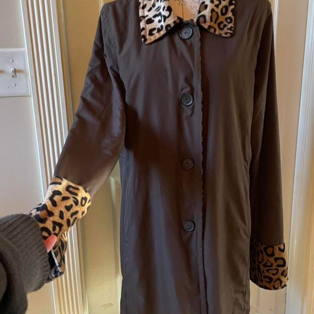 Dennis-basso Women's Brown and Tan Coat